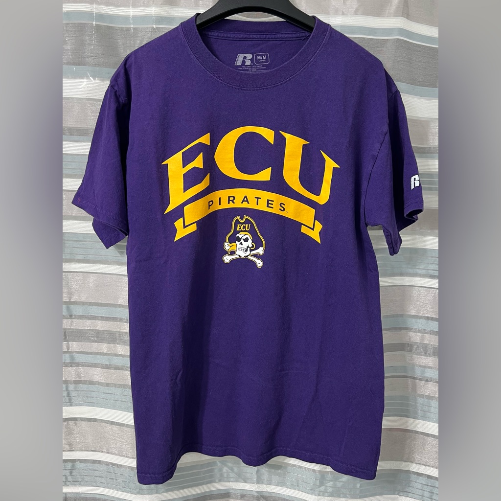 Russell East Carolina University Pirates Purple T-Shirt